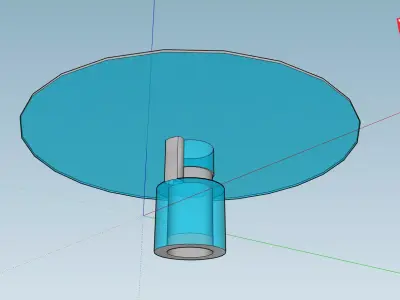 Modern Glass Table Design Free low-poly 3D model