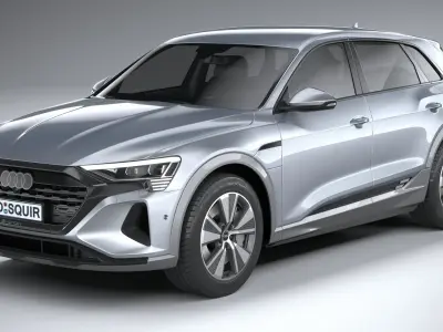 Audi Q8 E-Tron 2024 3D model