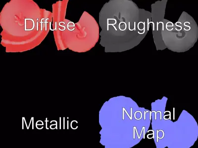 Pink Fantasy Sphere model pack Low-poly 3D model