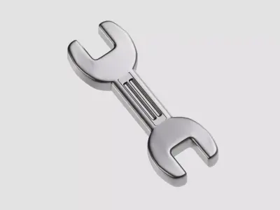 Wrench Low-poly 3D model