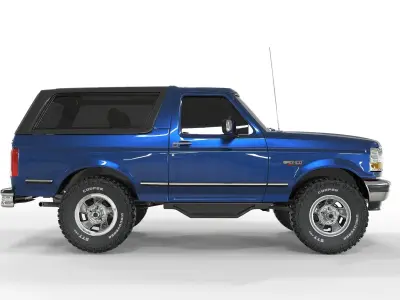 Generic Bronco 1992 suv Basic Models  3D model