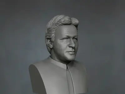 chairman PTI Imran Khan 3D model Free 3D print model