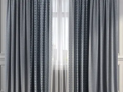 Curtain Set 207 3D model
