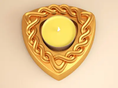 Tealight Holder Rope Effect Harmony V2 3D print model