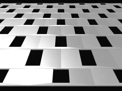 3D Perforated panel with 22 percent opening 25O09 3D model