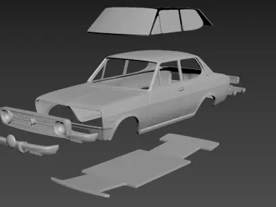 Datsun 1200 Deluxe Body For Print 3D print model
