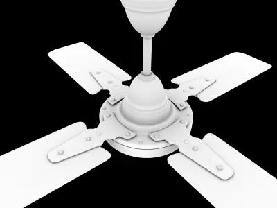 Ceiling Fan Low-poly 3D model