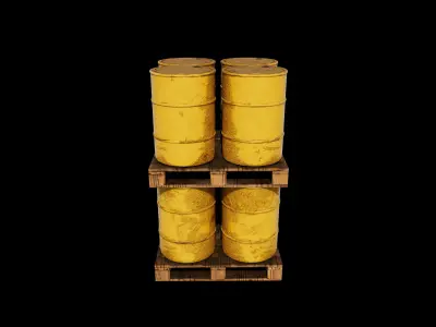 Radioactive Barrel 3D model