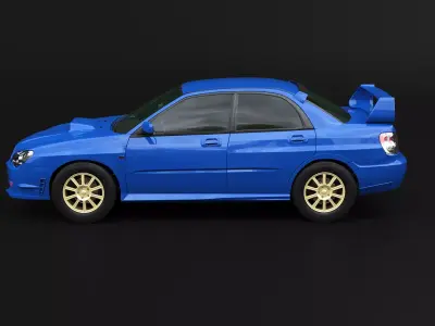 Subaru Impreza WRX STI 2007 3D model
