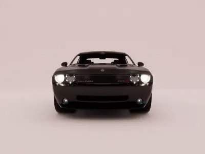 Dodge Challenger SRT8 3D HQ Model Low-poly 3D model