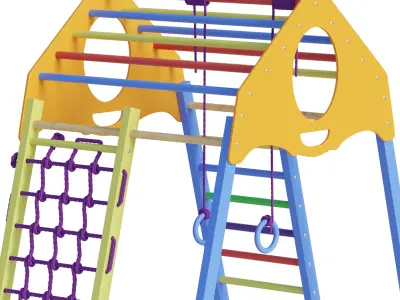 Childrens sports blanket KindWood Color Plus 1 3D model
