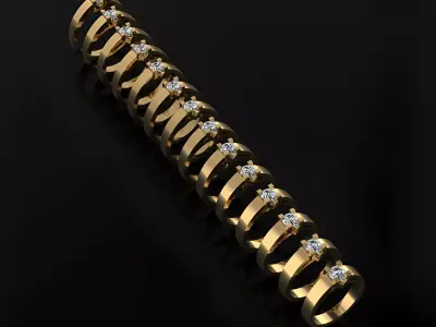 Engagement Rings 47 - 60 size 3D print model