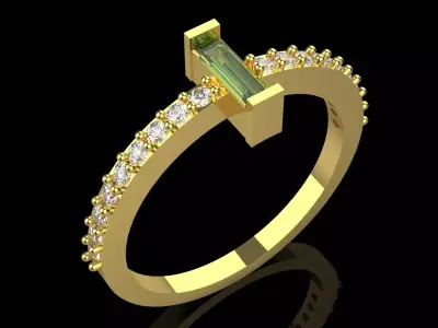 Jewelry stl 3dm Ring Model jr00225 3D print model