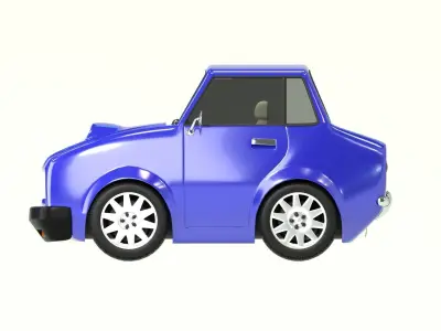 Cartoon Car 3D model purchase