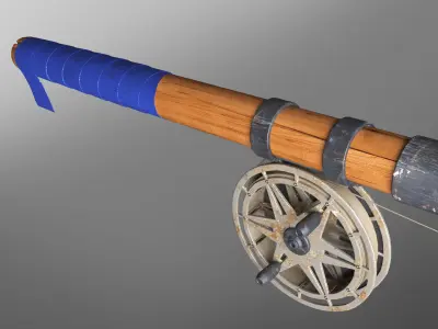 fishing rod 3D model