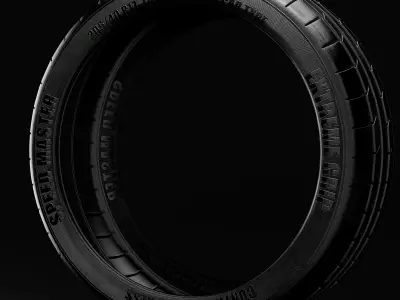 Sport Car Tyre 3d Model 3D model