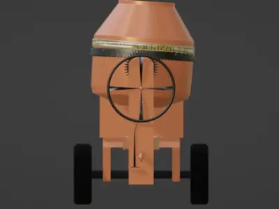 concrete mixer mezcladora de concreto trompo para cemnto 3D model