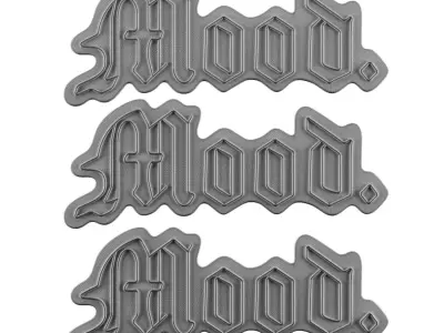 Mood Neon Sign 3D model