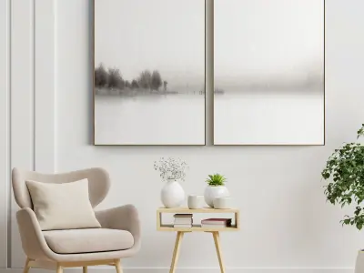 Photo Frame 37 Low-poly 3D model