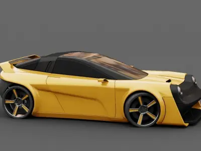 Porche concept Car 3D model