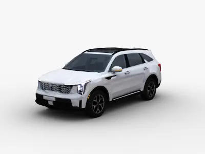Kia Sorento 2024 Low-poly 3D model