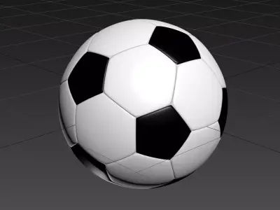 Soccer ball high poly Free 3D model