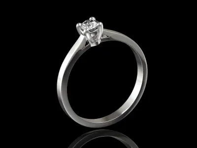 Engagement ring 0102 3D print model 3D print model