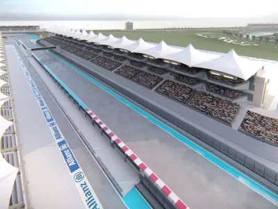 Yas Marina F1 Circuit 3D model
