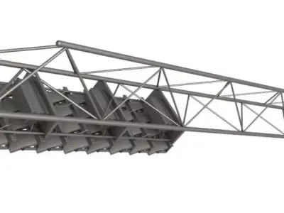 Stadium Lighting Pole 3D model