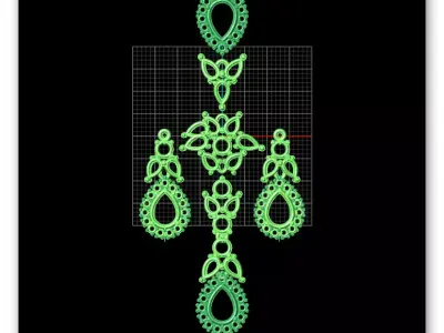 pear halo free jewelry Free 3D print model