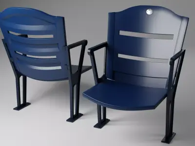 Stadium Seat Low-poly 3D model