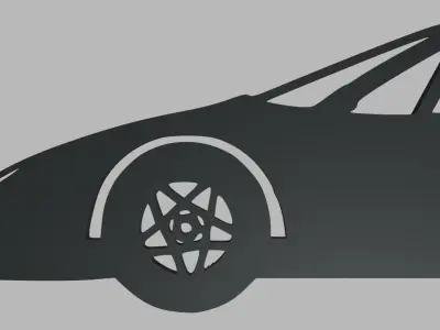 Ferrari F40 Key Ring 3D print model