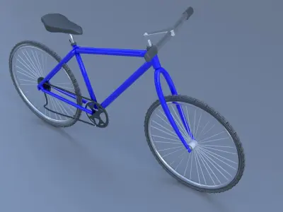 Speedy Blue Bike 3D model