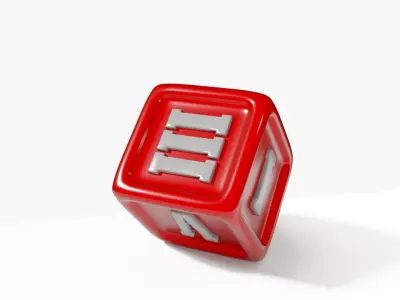 Greek Dice Free 3D model