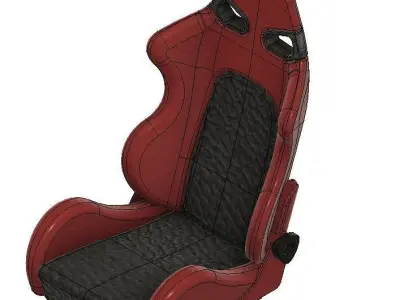 1to24 RC Race Seat  1 to 24 -  3D print model 3D print model