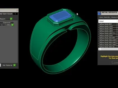 Luxury Men Rings Designs 4MR078 3D print model