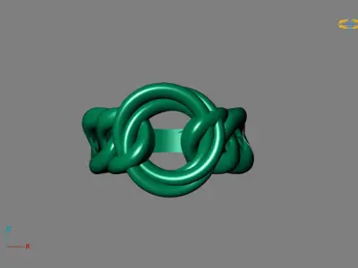 Fancy Womens Rings Plain Rings Ready STL 3DM Models Rings 3D print model 41