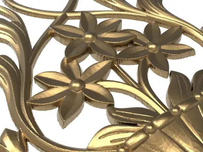  decorative pattern ready for 3D printing 3D model
