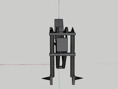 Basic Chopper Frame 3D model