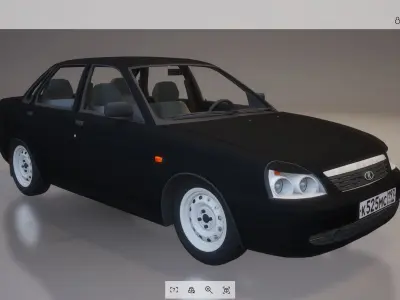 Lowpoly Car 02 Low-poly 3D model