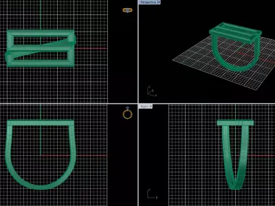 Minimal Abstract Ring 26 3D print model