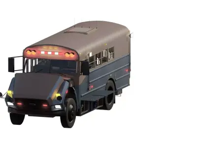 CONVERTED RESCUE BUS 3D model