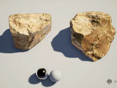 Stone 002 - Photogrammetry Free low-poly 3D model