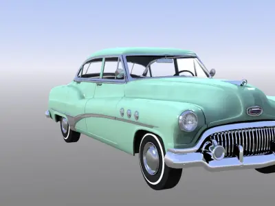 1951 Buick Super 3D model