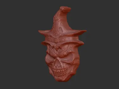 scary face cnc  3D print model
