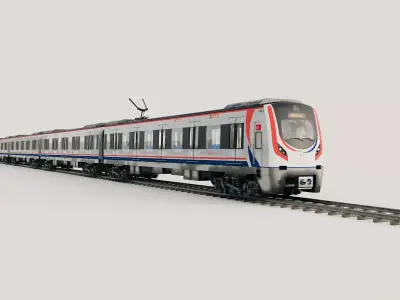 TCDD Marmaray E32000 Train 3D Model 3D model