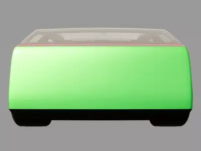 Futuristic Electric Crossover Car Low-poly 3D model