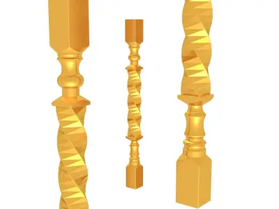 Columns Legs Tables Chairs CNC Wood Furniture 1008 3D print model