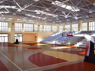 High School Gymnasium 3D model
