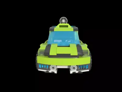 Lego Rocket Car 3D model
